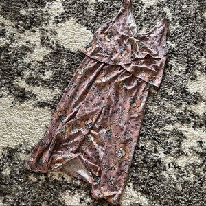 Everly Grey maternity and nursing pink floral dress